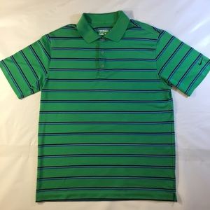 Nike Golf Tour Performance Dri-Fit Green Striped.